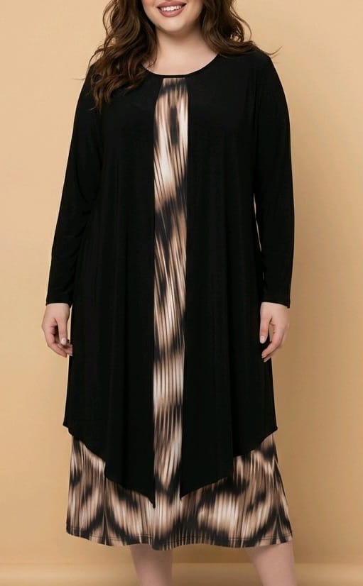 abito grande con spolverino Sophia curvy