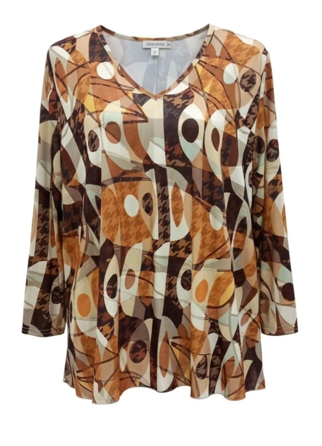 maglia grande svasata fantasia