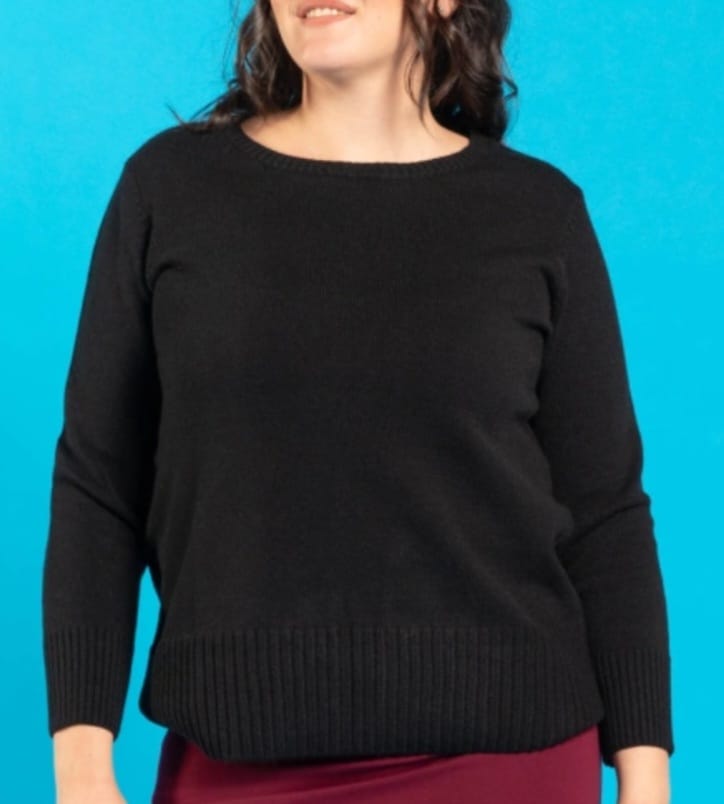 maglia pullover basic girocollo